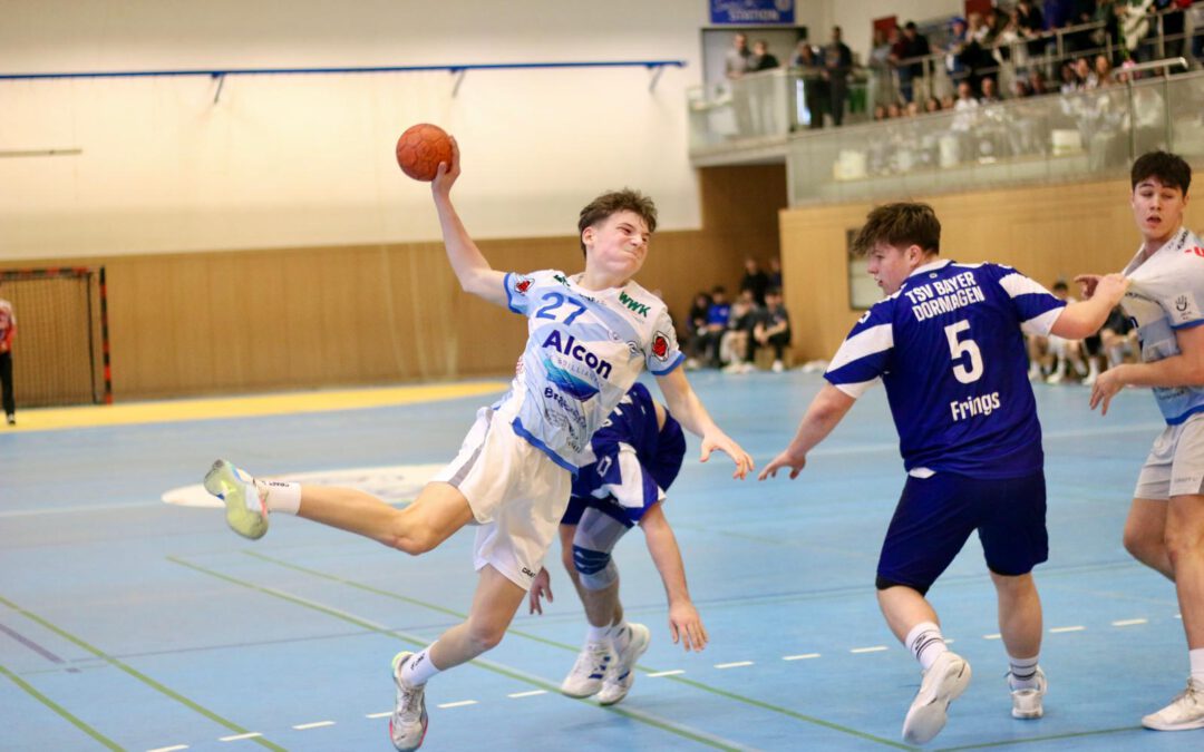 U17m | Heimsieg mit Nervenkitzel: TVG-Junioren bezwingen Bayer Dormagen